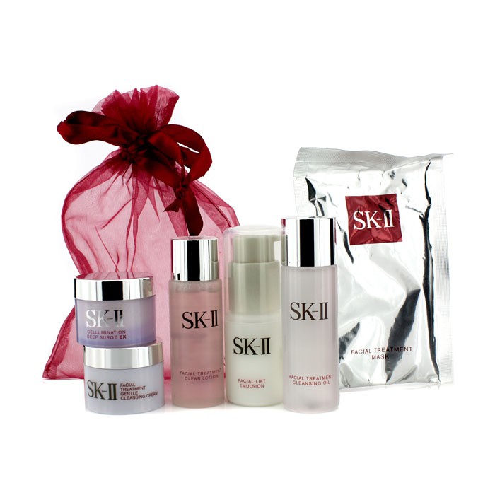 SK II SK II Promotion szett: arctisztító olaj 34ml+arctisztító krém 15g+Clear lotion 30ml+emulzió 30g+Deep Surge EX 15g+1db maszk 6pcsProduct Thumbnail