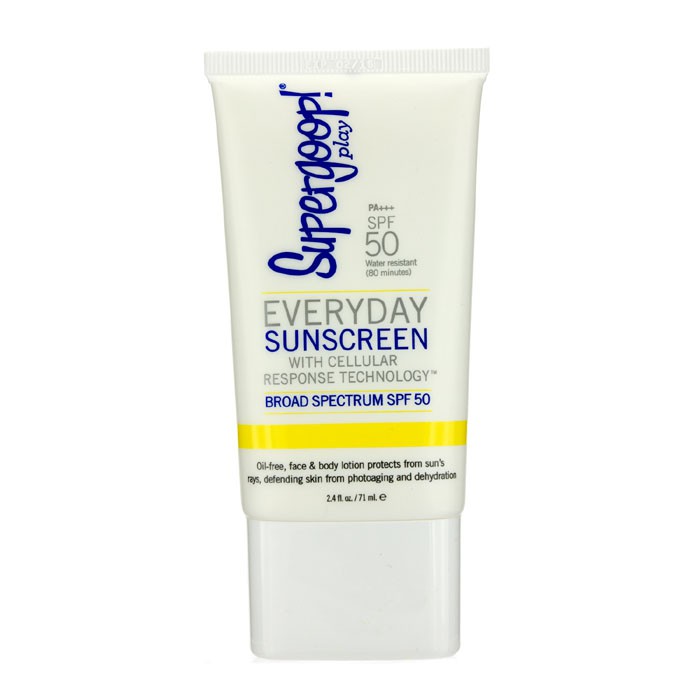 Supergoop Everyday Sunscreen SPF 50, Fuktighetskrem til ansikt og kropp med cellulær responsteknologi 71ml/2.4ozProduct Thumbnail