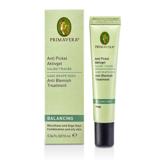 Primavera Balancing Anti Blemish Treatment Gel - Sage & Grape Seed Oil - Combination & Oily Skin (Exp. Date 10/2014) 10ml/0.34ozProduct Thumbnail