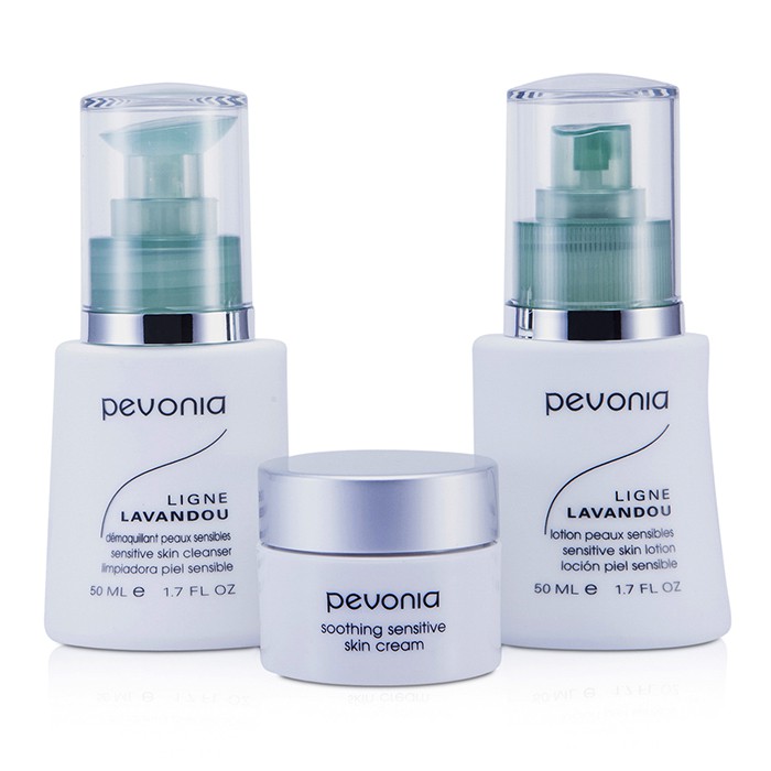 Pevonia Botanica Zestaw Sensitive No More Sensitive Skincare Solution: Cleanser 50ml/1.7oz+Lotion 50ml/1.7oz+Cream 20ml/0.7oz (w lekko uszkodzonym pudełku) 3pcsProduct Thumbnail