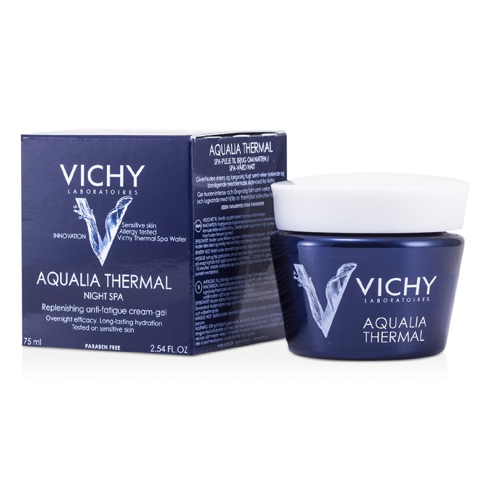 Vichy Aqualia Thermal Night Spa Replenishing Anti-Fatigue Cream-Gel (For Sensitive Skin) 75ml/2.54ozProduct Thumbnail