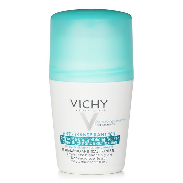 Vichy 48Hr Anti-Perspirant Roll-On - No White Marks & Yellow Stains (For Sensitive Skin) 50ml/1.69ozProduct Thumbnail