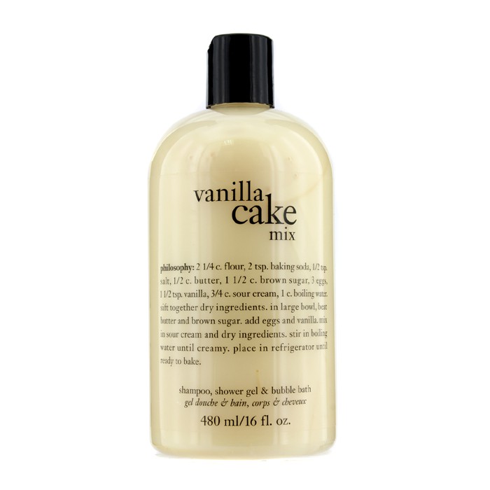 Philosophy Vanilla Cake Mix Shampoo, Shower Gel & Bubble Bath 480ml/16ozProduct Thumbnail
