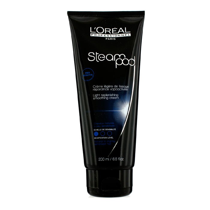 L'Oreal Professionnel Steampod Light Replenishing Smoothing Cream (For Natural to Slightly Sensitised Hair) 200ml/6.6ozProduct Thumbnail