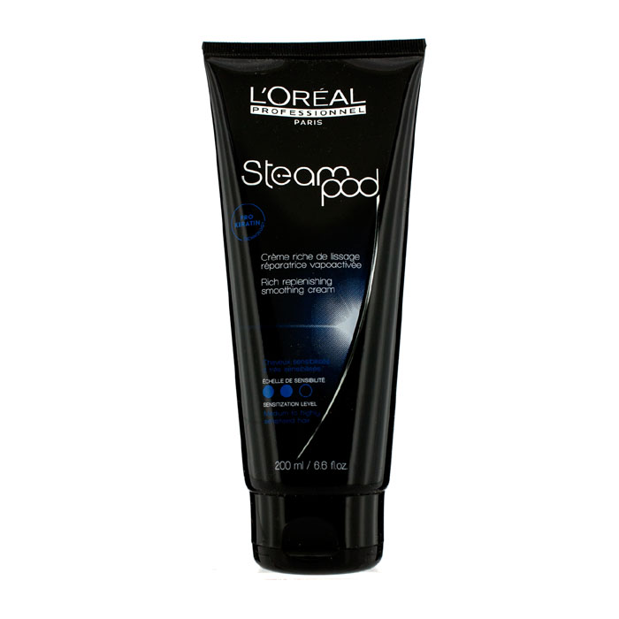 L'Oreal Professionnel Steampod Rich Replenishing Smoothing Cream (For Medium to Highly Sensitised Hair) 200ml/6.6ozProduct Thumbnail