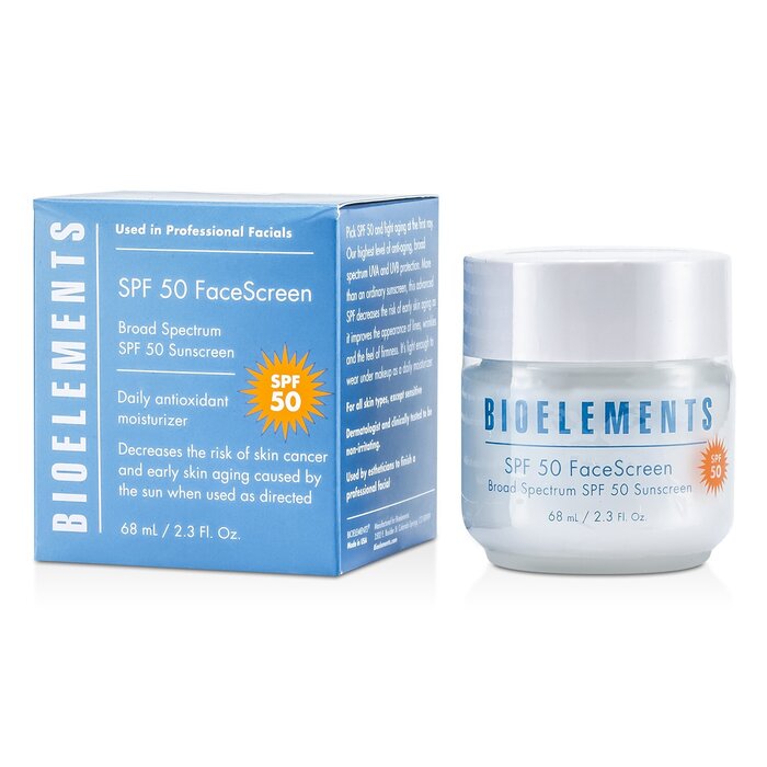 Bioelements Broad Spectrum SPF 50 FaceScreen - For All Skin Types, Except Sensitive 68ml/2.3ozProduct Thumbnail
