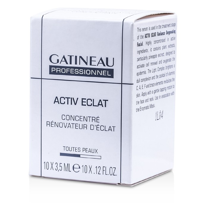 Gatineau Active Eclat Parladıcı Yeniləyici Konsentrat (Salon Ölçüsü) 10x3.5ml/0.12ozProduct Thumbnail