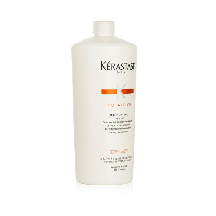 Kerastase Nutritive Bain Satin 2 Exceptional Nutrition Shampoo (For Dry, Sensitised Hair) 1000ml/34ozProduct Thumbnail