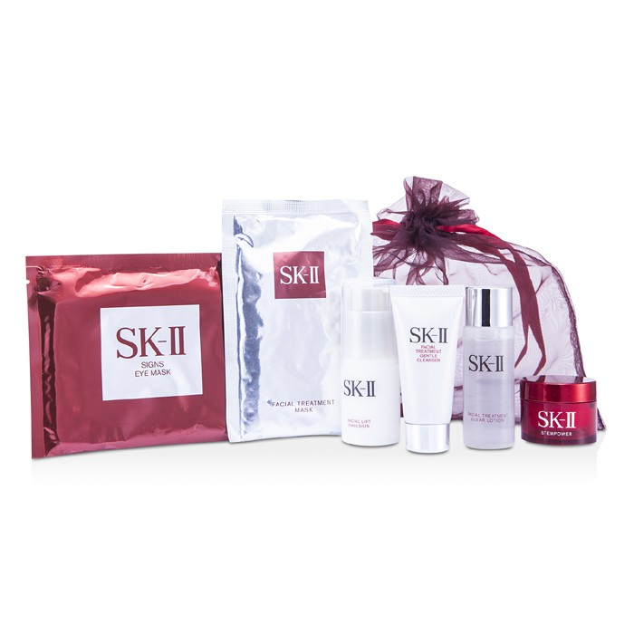 SK II SK II Promotion Set: Cleanser 20g + Clear Lotion 30ml + Emulsion 30g + Stempower 15g + Eye Mask 1pair + Mask 1pc 6pcsProduct Thumbnail
