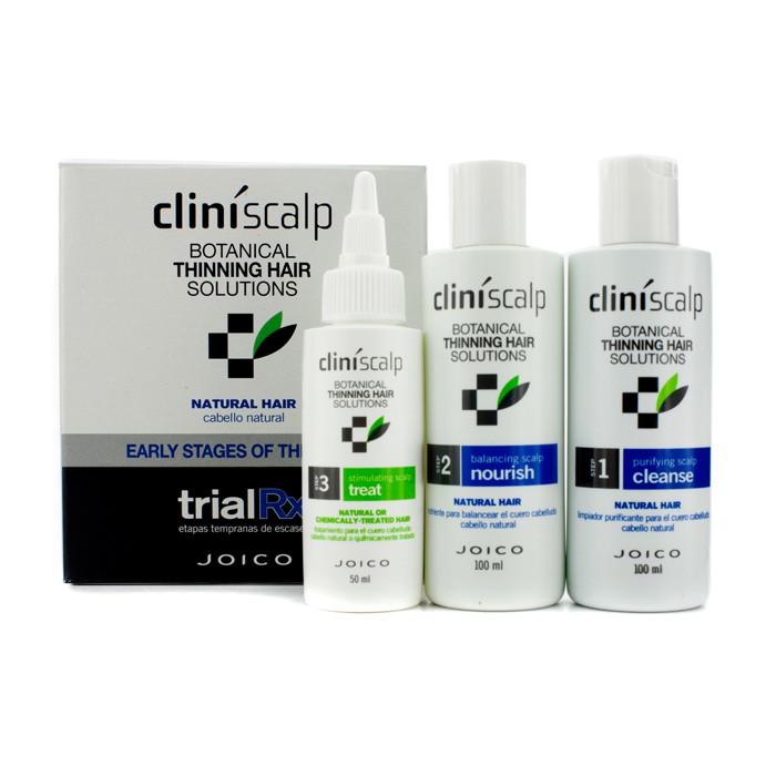 Joico Cliniscalp Trial Rxკომპლექტი - თმის გათხელების ადრეული პროცესი (ბუნებრივი თმისთვის) 3pcsProduct Thumbnail