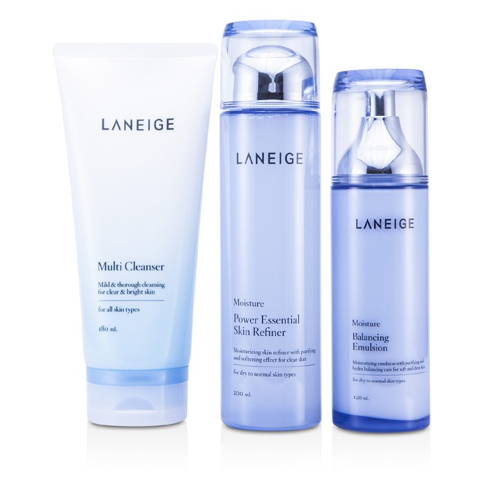 Laneige ชุด Basic Care Trio Set: Skin Refiner 200ml + ทำความสะอาดผิว 180ml + อิมัลชั่นปรับสมดุล 120ml 3pcsProduct Thumbnail