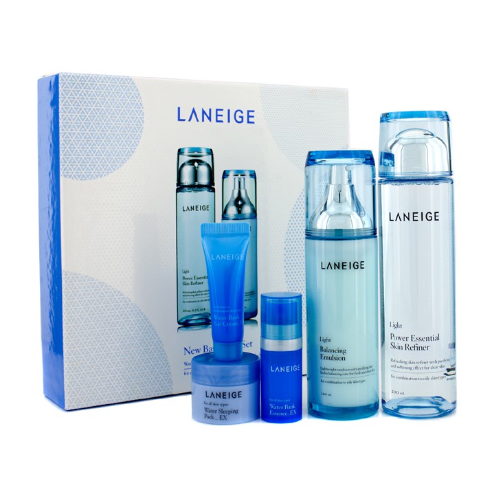 Laneige New Basic Duo Set (Light): Skin Refiner + Balancing Emulsion + Sleeping Pack + Essence + Gel Cream 5pcsProduct Thumbnail