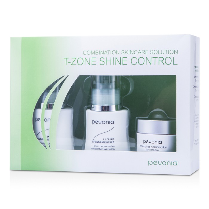 Pevonia Botanica Combination Skincare Solution - T-Zone Shine Control: Cleanser 50ml/1.7oz + Lotion 50ml/1.7oz + Cream20ml/0.7oz 3pcsProduct Thumbnail