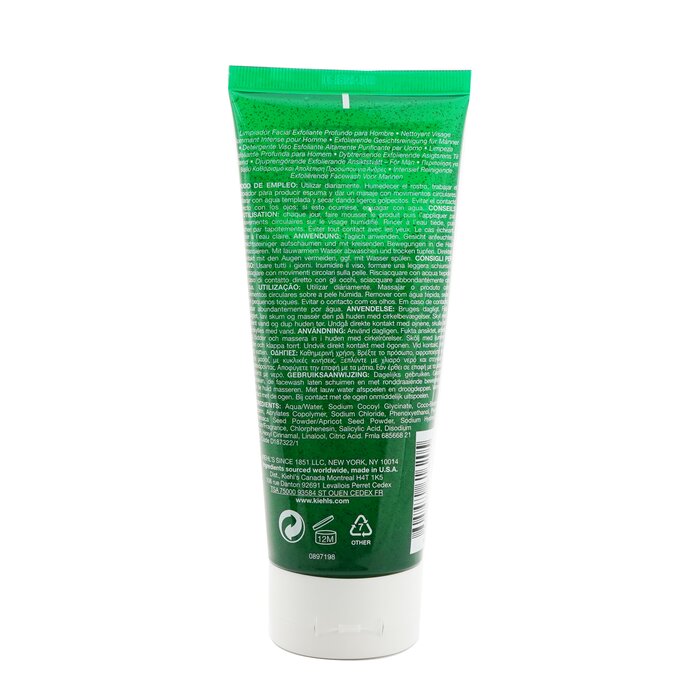 Kiehl's Péče pro hloubkové vyčištění pokožky a eliminaci mazu Men's Oil Eliminator Deep Cleansing Exfoliating Face Wash 200ml/6.8ozProduct Thumbnail