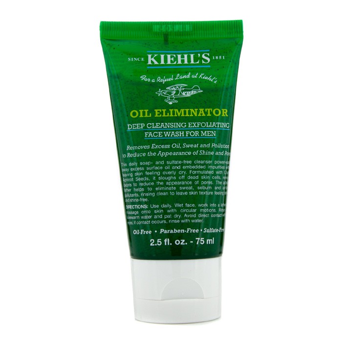 Kiehl's Péče pro hloubkové vyčištění pokožky a eliminaci mazu Men's Oil Eliminator Deep Cleansing Exfoliating Face Wash 75ml/2.5ozProduct Thumbnail