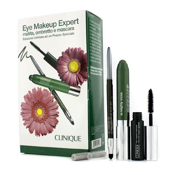Clinique Eye Makeup Expert (1x Delineador, 1x Sombra en Barra, 1x High Impact Máscara) 3pcsProduct Thumbnail