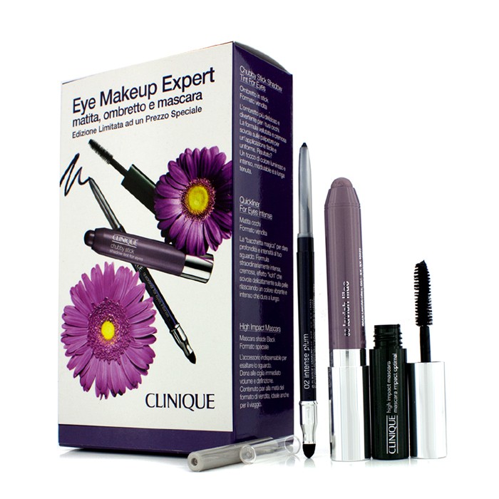 Clinique Eye Makeup Expert (1x Quickliner, 1x Chubby Stick Σκιά Ματιών, 1x High Impact Μάσκαρα) 3pcsProduct Thumbnail