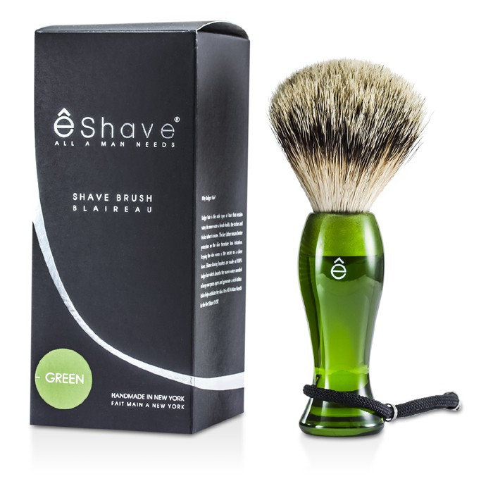 EShave Finest Badger Long Shaving Brush - Green 1pcProduct Thumbnail