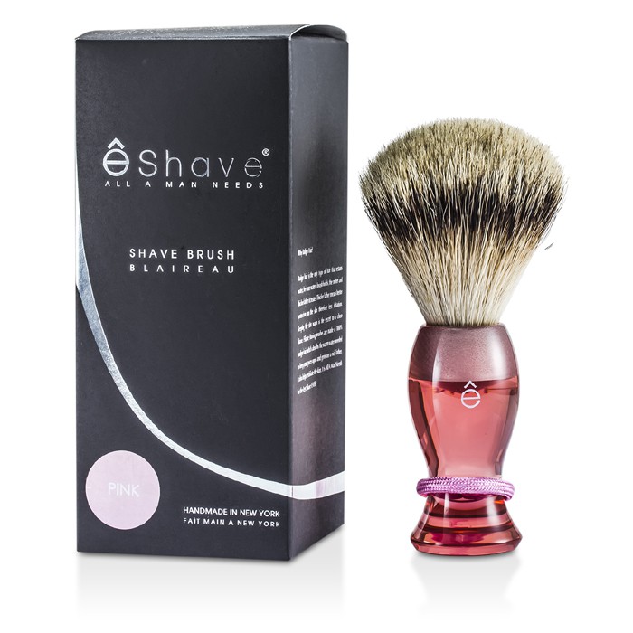 EShave E剃鬚 長柄剃鬚刷 Finest Badger Shaving Brush - Pink 1pcProduct Thumbnail