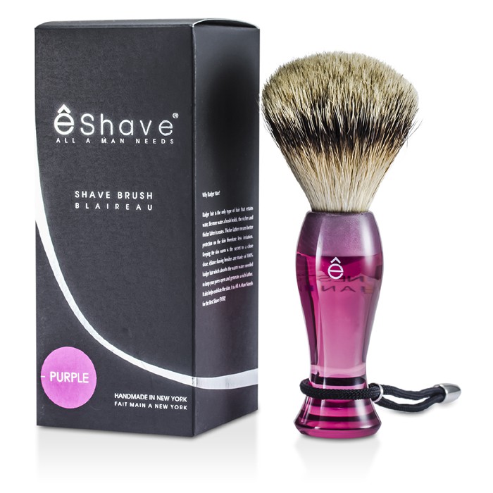 EShave Finest Badger Long Shaving Brush - Purple 1pcProduct Thumbnail