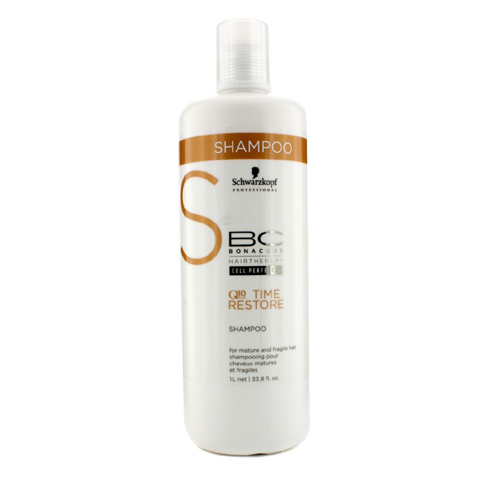 Schwarzkopf BC Time Restore Q10 Plus شامبو - للشعر الناضج والهش (عبوة جديدة) 1000ml/33.8ozProduct Thumbnail