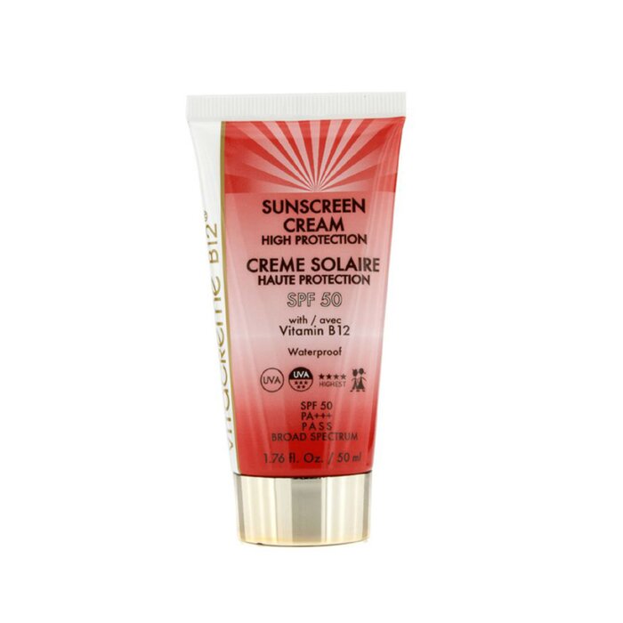Vitacreme B12 ครีมกันแดดปกป้องผิวหน้า Sunscreen Cream High Protection SPF 50 (กันน้ำ) 50ml/1.76ozProduct Thumbnail