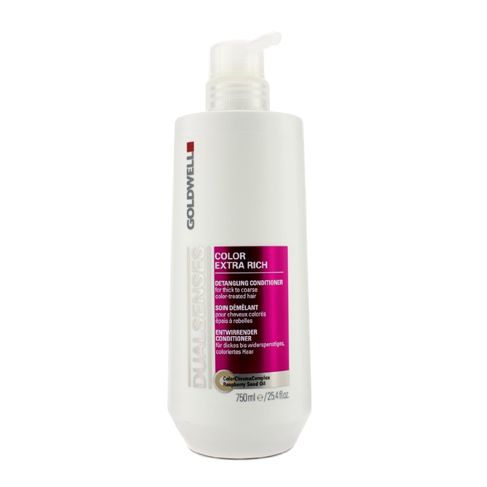 Goldwell Dual Senses Color Extra Rich Detangling Conditioner (For Thick to Coarse Color-Treated Hair) 750ml/25.4ozProduct Thumbnail