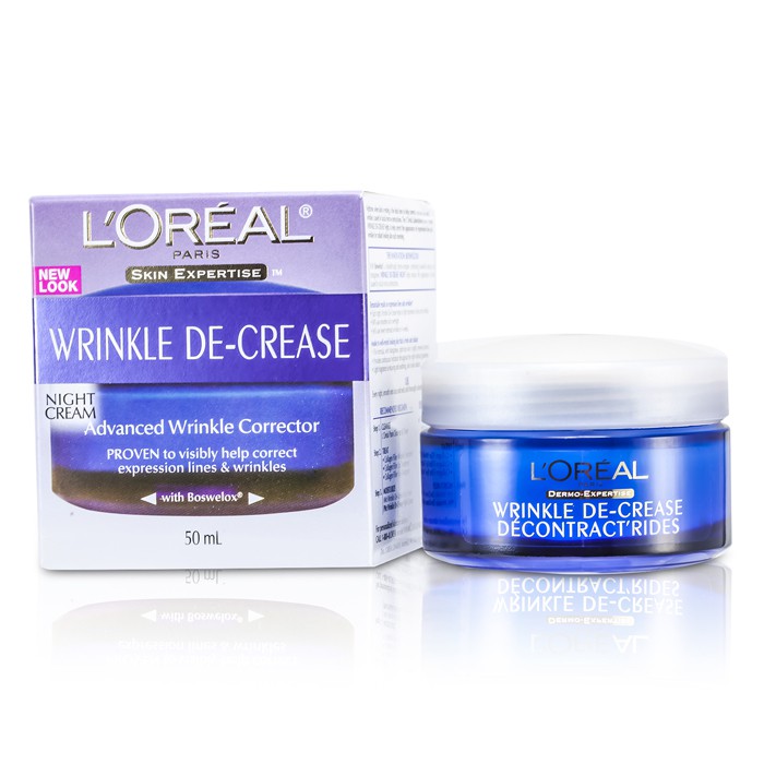 L'Oreal Skin Expertise Wrinkle De-Crease Crema de Noche Correctora de Arrugas Avanzada 50ml/1.7ozProduct Thumbnail