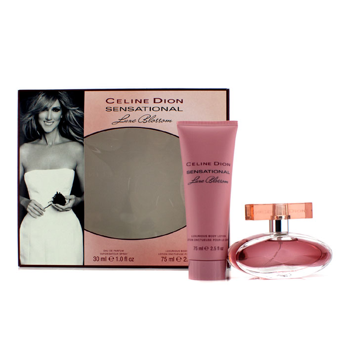 Celine Dion Sensational Luxe Blossom szett: Eau De Parfüm spray 30ml/1oz + Luxus testápoló 75ml/2.5oz 2pcsProduct Thumbnail