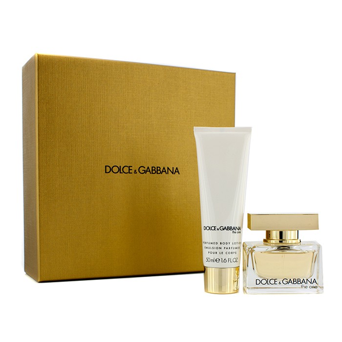 Dolce & Gabbana מארז The One: או דה פרפום ספריי 30ml/1oz + תחליב גוף 50ml/1.6oz (בקופסת זהב שמפניה) 2pcsProduct Thumbnail