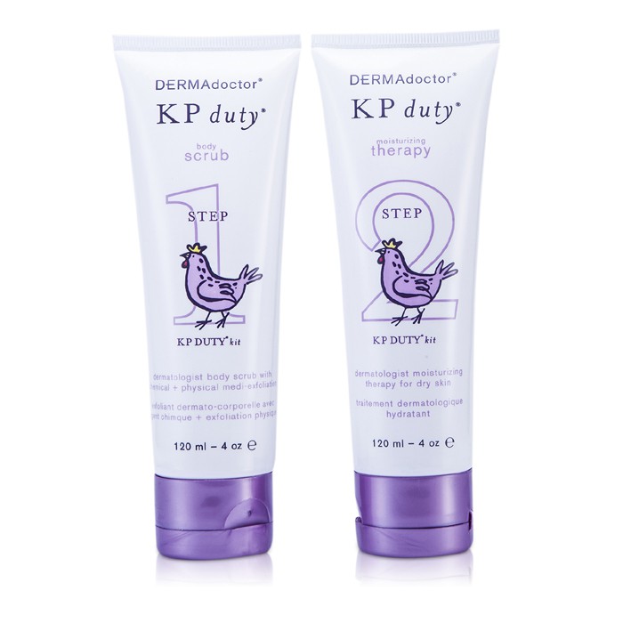 DERMAdoctor KP Duty Dry Skin Repair Kit: Body Scrub 120ml + Moisturizing Therapy 120ml 2pcsProduct Thumbnail