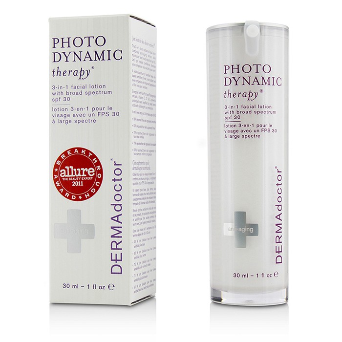 DERMAdoctor 德瑪醫生 光療3合1臉部全波段防曬隔離露 Photodynamic Therapy 3-In-1 Facial Lotion SPF 30 30ml/1ozProduct Thumbnail