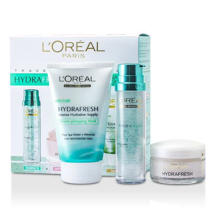 L'Oreal Hydrafresh Deep Hydration Programme: Mask 100ml + Deep Boosting Essence 50ml + Dry Skin Moisturising Cream 50ml 3pcsProduct Thumbnail