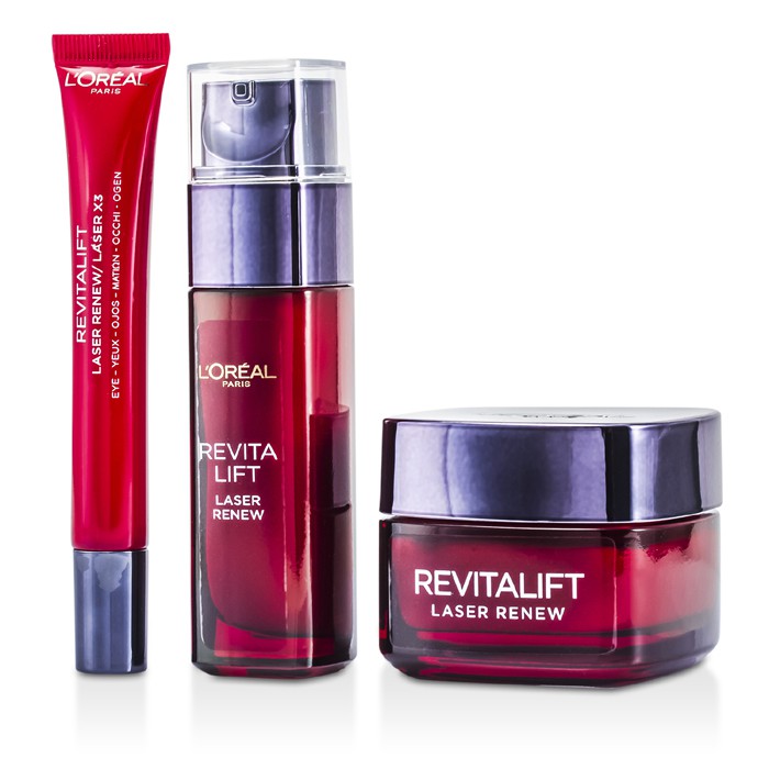 L'Oreal RevitaLift Laser Renew Programme: Day Cream 50ml + Serum 30ml + Eye Cream 15ml 3pcsProduct Thumbnail