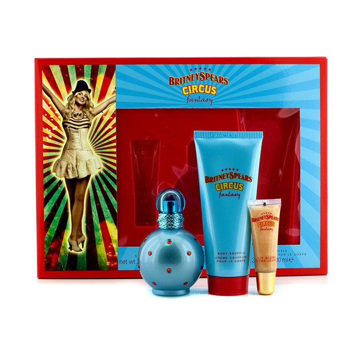 Britney Spears Circus Fantasy Set: Apă de Parfum Spray 50ml/1.7oz + Sufleu pentru Corp 100ml/3.3oz + Luciu Buze 8ml/0.27oz 3pcsProduct Thumbnail