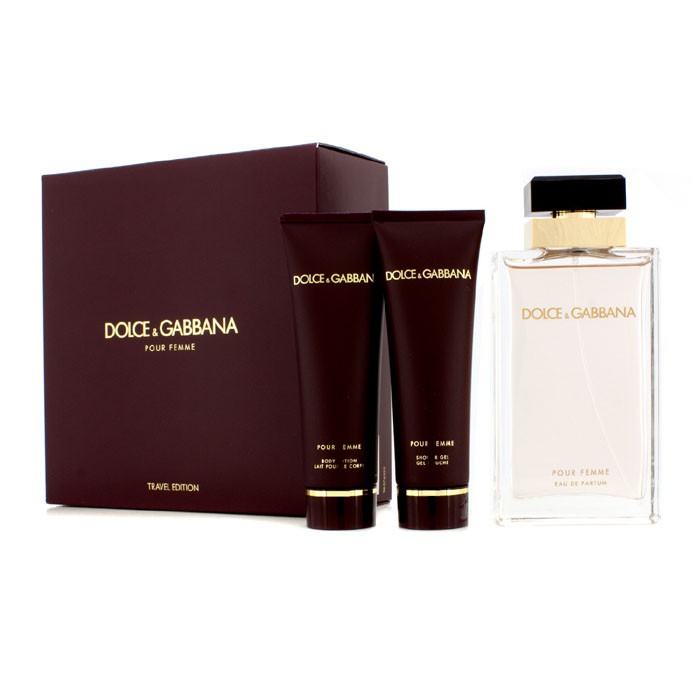 Dolce & Gabbana Pour Femme Coffret (nova verzija): Eau De Parfum Spray 100ml/3.3oz + Body Lotion 50ml/1.6oz + Shower Gel 50ml/1.6oz 3pcsProduct Thumbnail