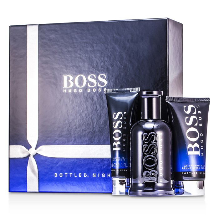 Hugo Boss Boss Bottled Night Coffret: Eau De Toilette Spray 100ml/3.3oz + Bálsamo Para Después de Afeitar 75ml/2.5oz + Gel de Ducha 50ml/1.6oz 3pcsProduct Thumbnail