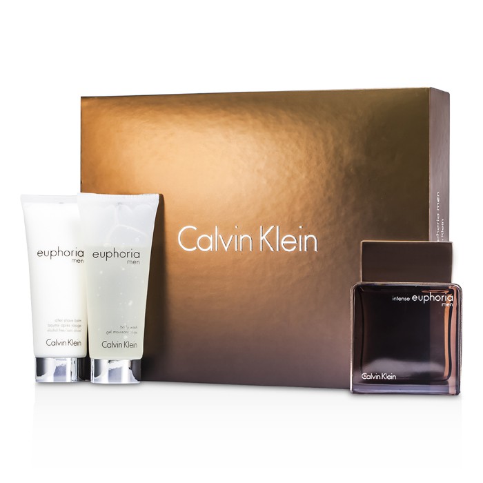 Calvin Klein Euphoria Intense szett: Eau De Toilette spray 100ml/3.4oz + borotválkozás utáni balzsam 100ml/3.4oz + tusfürdő zselé 100ml/3.4oz 3pcsProduct Thumbnail