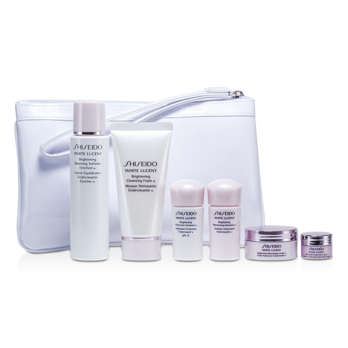 Shiseido Bộ Dưỡng Trắng: Bọt Rửa 50ml + Nước Hoa Hồng 75ml + Emulsion với SPF15 15ml + Emulsion 15ml + Kem 18ml + Kem Mắt 2.5ml + Túi 6pcs+1bagProduct Thumbnail