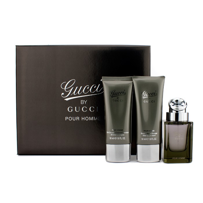 Gucci Gucci By Gucci Pour Homme Coffret: Edt pihusti 50ml/1.6oz + After Shave Balm 50ml/1.6oz + Shower Gel 50ml/1.6oz 3pcsProduct Thumbnail