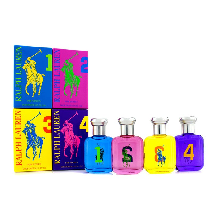 Ralph Lauren ชุดน้ำหอม The Big Pony : (#1, #2, #3, #4 Eau De Toilette) 4x15ml/0.5ozProduct Thumbnail