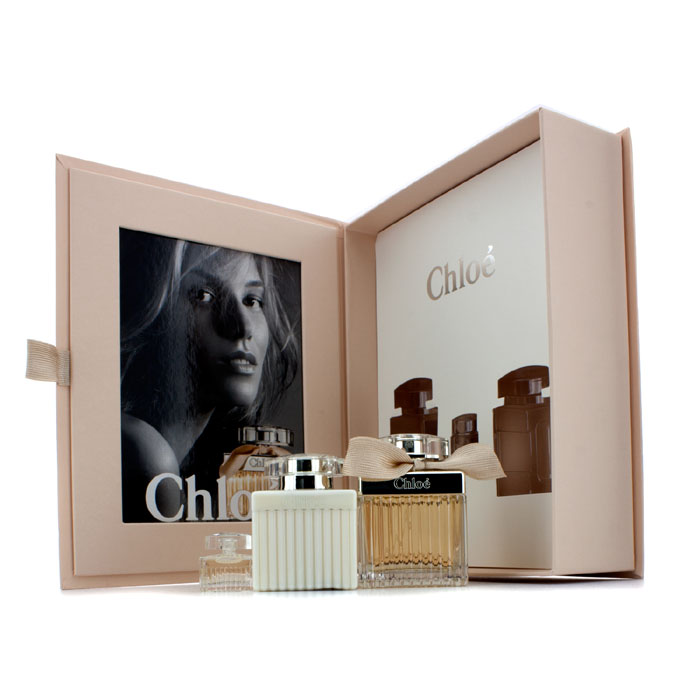 Chloe Chloe ყუთი: სუნამოს წყალი სპრეი 75მლ/2.5უნც. + ტანის ლოსიონი 100მლ/3.4უნც. + მინიატურული 5მლ/0.17უნც. 3pcsProduct Thumbnail