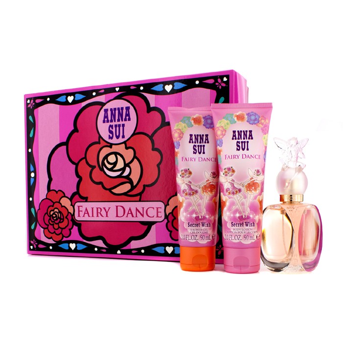 Anna Sui Secret Wish Fairy Dance Coffret: Eau De Toilette Spray 50ml/1.7oz + Body Lotion 90ml/3oz + Shower Gel 90ml/3oz (Flower Box) 3pcsProduct Thumbnail