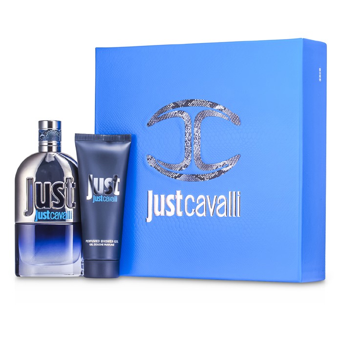 Roberto Cavalli Just Cavalli Him (New Packaging) Coffret: Eau De Toilette Spray 90ml/3oz + Shower Gel 75ml/2.5oz (Blue Box) 2pcsProduct Thumbnail