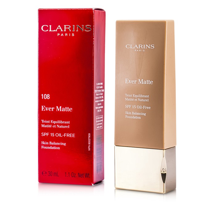 Clarins Ever Matte Skin Balancing Oil Free meikkivoide SPF 15 30ml/1.1ozProduct Thumbnail