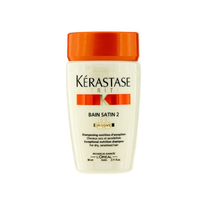 Kerastase 卡詩 Nutritive Bain Satin 2 Exceptional Nutrition Shampoo (For Dry, Sensitised Hair) 80ml/2.71ozProduct Thumbnail