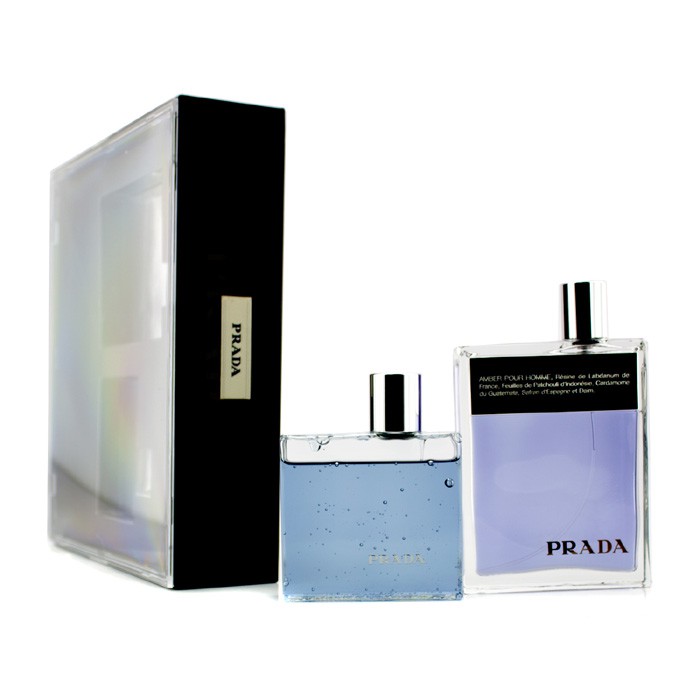 Prada Prada Pour Homme مجموعة: ماء تواليت سبراي 100مل/3.4أوقية + جل الدش والإستحمام 100مل/3.4أوقية 2pcsProduct Thumbnail