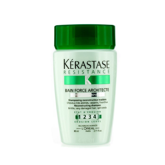 Kerastase 卡詩 Resistance Bain Force Architecte Reconstructing Shampoo (For Brittle, Very Damaged Hair, Split Ends) 80ml/2.71ozProduct Thumbnail