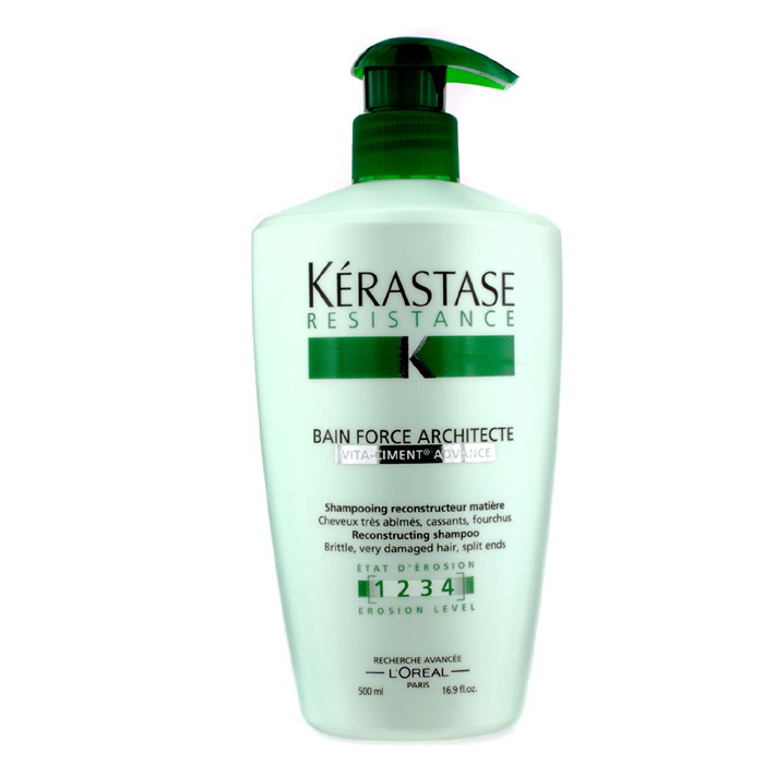 Kerastase 卡詩 Resistance Bain Force Architecte Reconstructing Shampoo (For Brittle, Very Damaged Hair, Split Ends) 500ml/16.9ozProduct Thumbnail