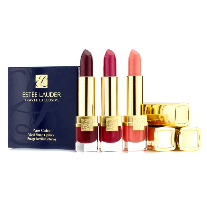 Estee Lauder Pure Color Vivid Shine Lipstick Trio ( 3pcsProduct Thumbnail